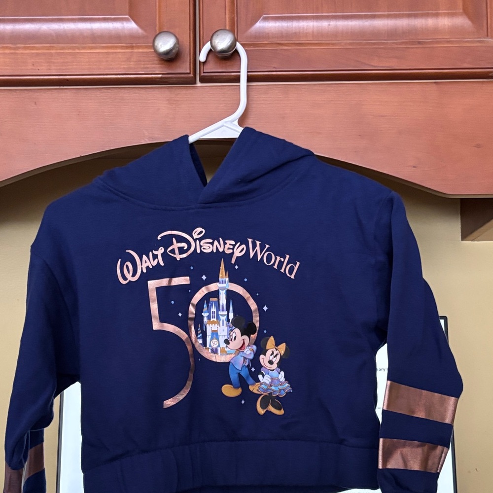 Rare Walt Disney World 50th Anniversary Kids Hooded Sweatshirt/Size 4T